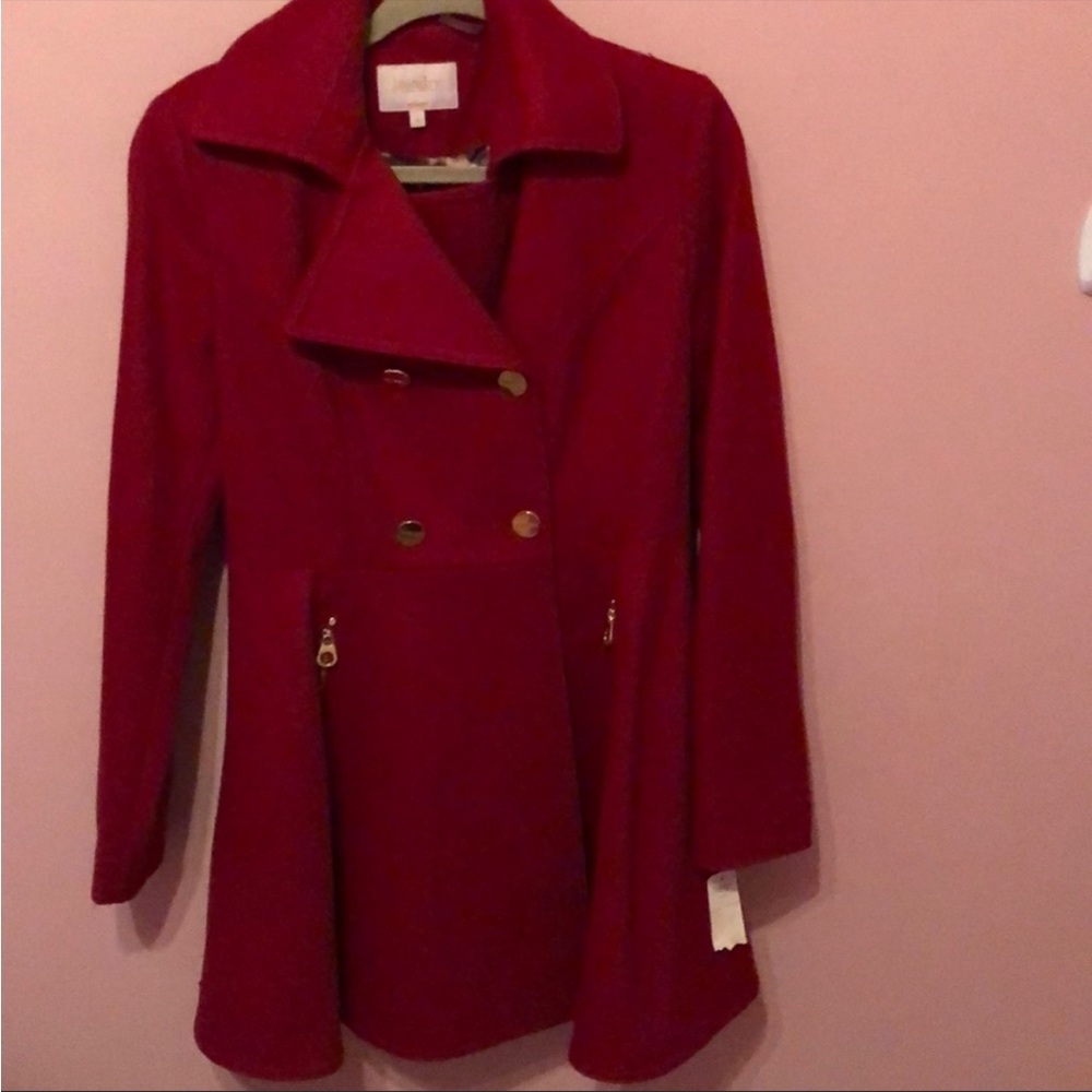 Beautiful Red Pea Coat!
